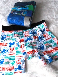 New Open Package Jurassic World Boy's Boxer Briefs - Size 6 Pack of 5 Pairs - Picture 1 of 3