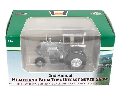 2021 SpecCast 1:64 OLIVER Model 1855 Tractor w/CAB SILVER CHROME *HEARTLAND SHOW - Image 1 of 2