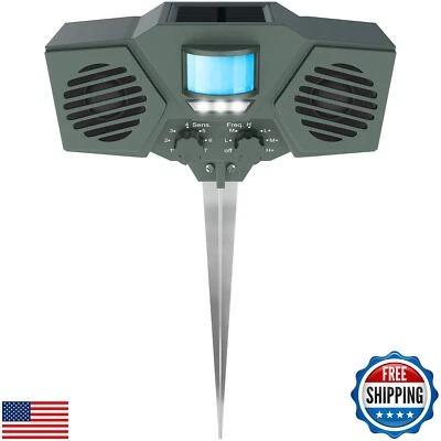 Ultrasónico activado por movimiento con energía solar Hoont con luz estroboscópica intermitente Ou Foto 1 de 4