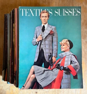 Textiles Suisses Fashion Magazine - Rare Issues 12-31 Nov 1972-Sept 1977 - Picture 1 of 19
