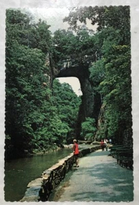 Puente Natural - Una de las 7 Maravillas del Mundo, Virginia. Postal (C3) - Imagen 1 de 2