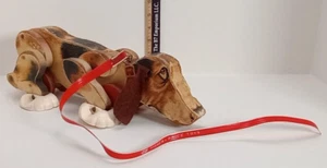 Vintage Fisher-Price SNOOPY Beagle Dog Wooden Pull Toy 1961 - Picture 1 of 21