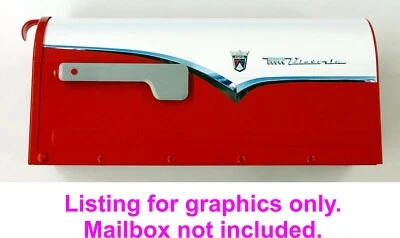 Ford Crown Victoria Mailbox sticker decal graphics 1955 1956 1957 - Image 1 of 3