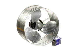 GAF Master Flow 1450 CFM SIlver Electric Powered Gable Mount Electric Attic Fan - Picture 1 of 6