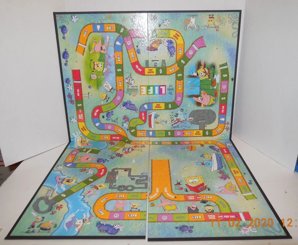 2005 The Game of Life SpongeBob SquarePants Edition Replacement Game Board ONLY - Image 1 of 1