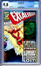 EXCALIBUR #71 CGC 9.8 WHITE PAGES NEWSSTAND HOLOGRAM 1993