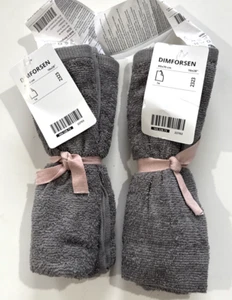 Lot of 2 IKEA DIMFORSEN Hand Towel Gray 16 x 28" Bathroom Towel New - Picture 1 of 9