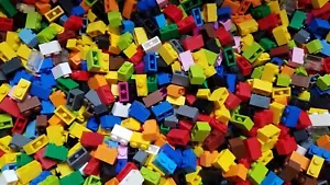 LEGO Bulk Lot of 200 Assorted Mixed Color 1x2 Building Brick Pieces (3004) - Picture 1 of 1