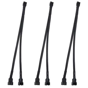3 StüCk PWM LüFter Splitter Kabel 2-Wege 4Pin Y HüLsen VerläNgerung Kabel 1325 - Bild 1 von 9