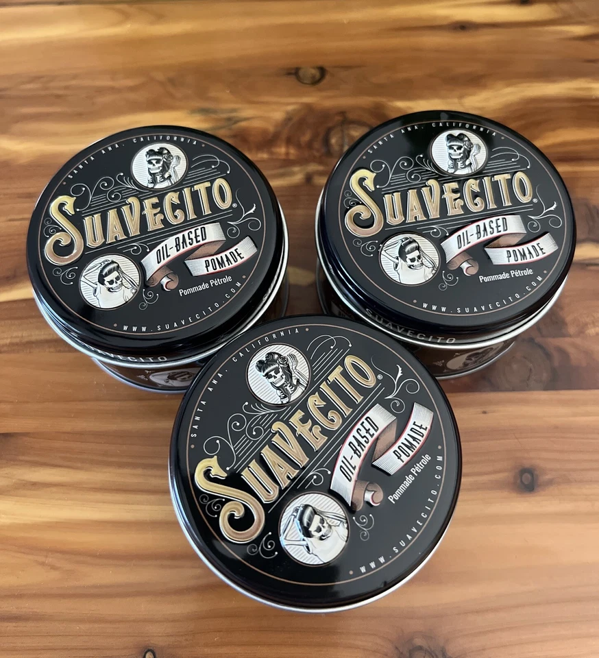 Suavecito Oil Based Pomade ~ 3 oz. X 3 Can Pack ~ NEW - Image 1 of 1