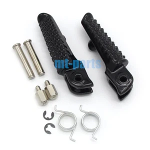 Black Front Footrest foot pegs/main step arm for Honda CBR1000RR Fireblade 04-19 - Picture 1 of 7