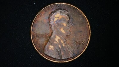 1969 D Lincoln cent/penny error coin DDO, No FG - Image 1 of 3