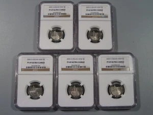 5 Ultra Cameo Proof 2005-S Ocean View Jefferson Nickels All NGC PF69UC. #27 - Picture 1 of 18
