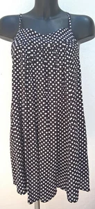 Robe ONLY noire à pois blancs et à bretelles Très bon état - Picture 1 of 4
