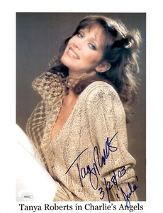 Tanya Roberts Signed & Inscribed "Julie" Charlie's Angels 8.5x11 Photo JSA COA - Picture 1 of 1