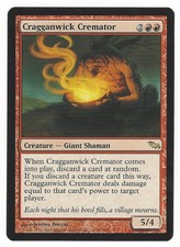 MTG Magic The Gathering Shadowmoor Cragganwick Cremator Rare Red Giant Shaman