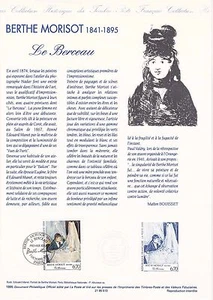 Philatelistisches Dokument 1. Tag: 13 1995 - Gemälde Berthe Morisot Malerin - Bild 1 von 1