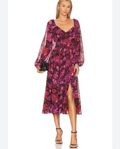 Steve Madden Laine Damen Kleid Small Sweetheart Floral Romantic Rose - Bild 1 von 10