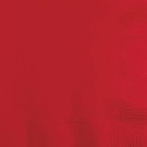 100 SCHLICHTE ROTE Getränke/Cocktail Servietten für Hochzeit/Party/Event, 2-lagig, 5"x5" - Bild 1 von 1