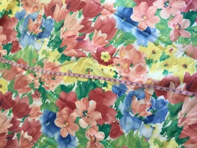 Винтажная ПОЛИРОВАННАЯ ХЛОПЧАТОБУМАЖНАЯ ТКАНЬ Chintz «Летний домик» WAVERLY Schumacher 54Wx4Yds - Изображение 1 из 4