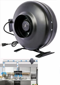 4" 203 CFM Inline Duct Ventilation Fan HVAC Vent Blower for Grow Tent Basements - Picture 1 of 12