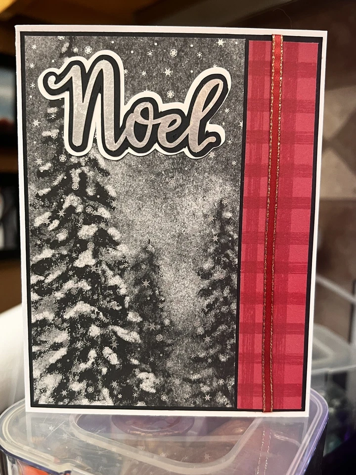 Kit de tarjetas de estampado Navidad Noel papel calabaza🎄⛪️ Foto 1 de 1