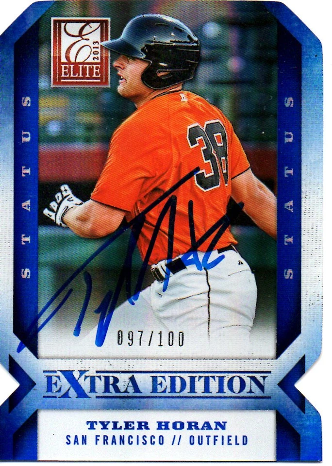 Tyler Horan Giants 2013 Panini Elite Status Aspirations Signed Card - Image 1 of 1