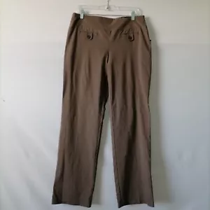 Style & CO Women's Brown Stretch Comfort Waist Straight Leg Jegging Size L - Picture 1 of 6