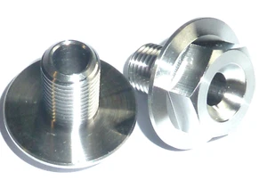 BMW F800GS ADVENTURE 2012-2017 FRONT AXLE SPINDLE BOLT TITANIUM M14 x 1.5 - Picture 1 of 13