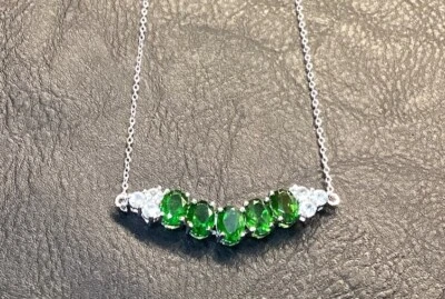 "Collar colgante de plata de ley con circón blanco de 16""" Foto 1 de 4