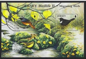 JERSEY 2008 BIRDLIFE II - MIGRATING BIRDS MINIATURE SHEET UNMOUNTED MINT, MNH - Picture 1 of 1