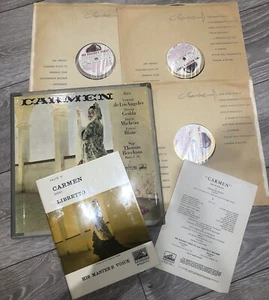 Bizet CARMEN De Los Angeles Gedda 1960 UK HMV Box Set ASD 331-3 SLS755 W/G ED1 - Picture 1 of 21