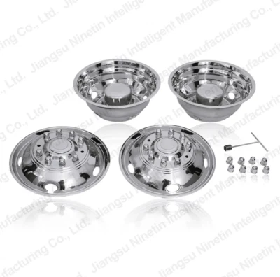4 piezas nuevo simulador de rueda de 19,5" 10 orejetas sobre el orejetas para Ford F450/F550 2005-2025 Foto 1 de 4