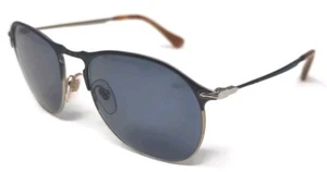 NOS Persol 7649S Sunglasses - Metal/GrayBlue Glass Lens - Picture 1 of 6