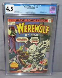 WEREWOLF BY NIGHT #32 (Moon Knight 1st app) CGC 4.5 VG+ Marvel Comics 1975 - Picture 1 of 3
