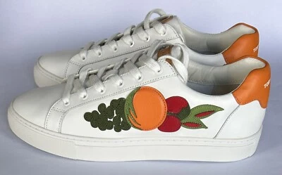NIB TORI BURCH COLOR BLOCK SNEAKER SNOW WHITE SIZE 11 FRUIT BASKET BARI NAPPA - Image 1 of 4