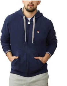 Fila Men's Full Zip Hoodie Navy - Picture 1 of 1