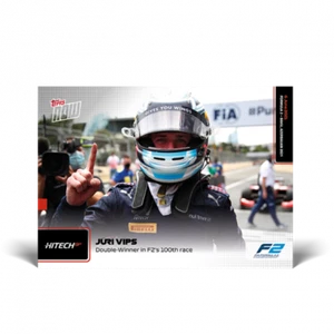 2021 TOPPS NOW F1 #19 JURI VIPS - DOUBLE WINNER IN F2s 100TH RACE - 6/6/21 - Bild 1 von 2