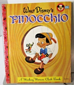 Vintage 1948 Mickey Mouse Club Book Walt Disney's Pinocchio - Picture 1 of 9