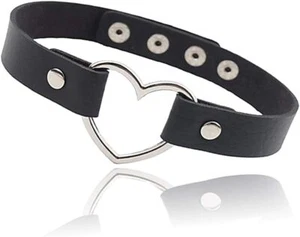 Heart Bondage Collar - Picture 1 of 10