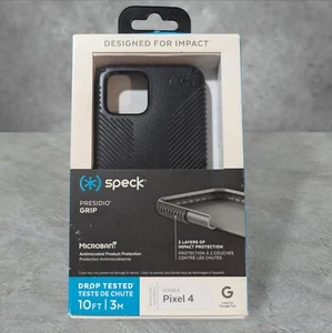 G9. Speck - Presidio GRIP Case for Google Pixel 4 Nonslip Drop Tested - Black - Picture 1 of 2