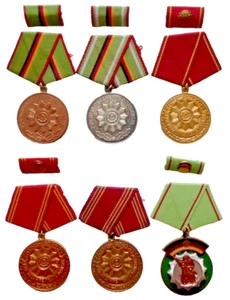 Colección medallas de policía RDA para servicios fieles, 6 piezas - Imagen 1 de 9
