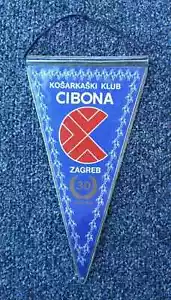 Basketball Basketball - KK CIBONA, Zagreb Kroatien, Vintage Flaggenwimpel! - Bild 1 von 2