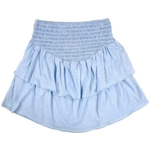 Simply Southern Women Shirred Skirt Blue Spray size XL Elastic Waist #DURT - Picture 1 of 1