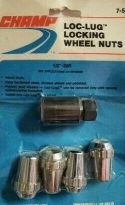 Champ Acorn Style Lug Locking Wheel Nuts 1/2"-20R - Image 1 of 3
