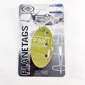 MotoArt Planetags North American P-51K Mustang Ultra Plane Tag SOLD OUT Rivet - Picture 1 of 4