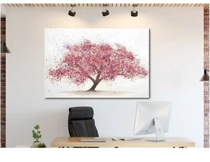 Cherry Tree Blossom Canvas Wall Art Print Home Decor - Imagen 1 de 5