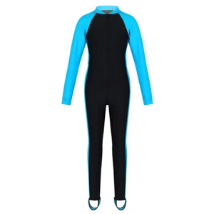 Mädchen Schwimmanzug Ganzkörper Badeanzug Langarm mit Reißverschluss UV-Schutz - Bild 1 von 45