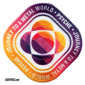 PSYCHE -ASTEROID -JOURNEY TO A METAL WORLD-DSOC- JPL-NASA SPACE Mission PATCH - Picture 1 of 4