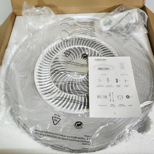 20 in. LED Indoor White Flush Mount Ceiling Fan w/ Light and Remote - Picture 1 of 5